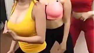 Indonesian whores with big boobs dancing