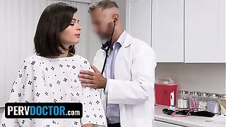Naughty Teen Dharma Jones Rides The Doctor's Big Fat Dick To Cure Her Back Pang - Perv Doctor